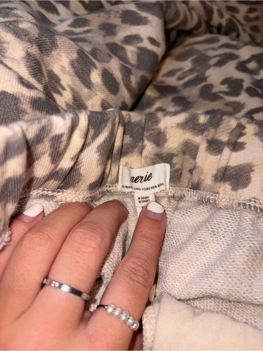 Aerie Cheetah Leopard Print Flare Leg Sweatpants - Picture 4 of 4